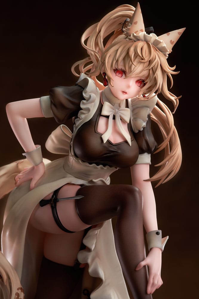 Original Character statuette PVC 1/7 Battle Maid Different Species Leopard Cat Maria Deluxe Edition 24 cm