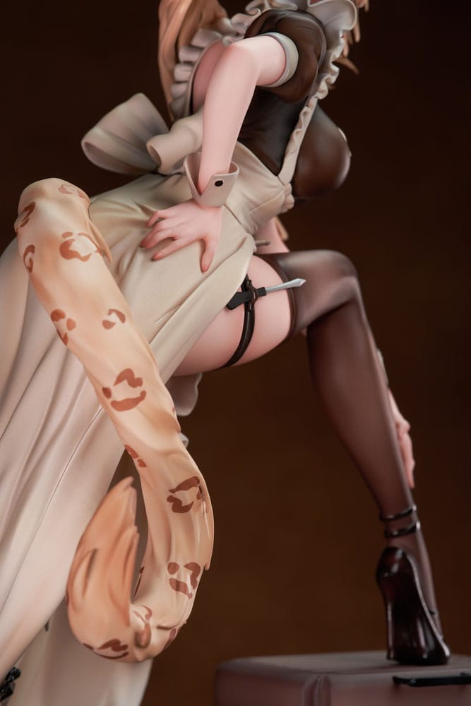 Original Character statuette PVC 1/7 Battle Maid Different Species Leopard Cat Maria Deluxe Edition 24 cm