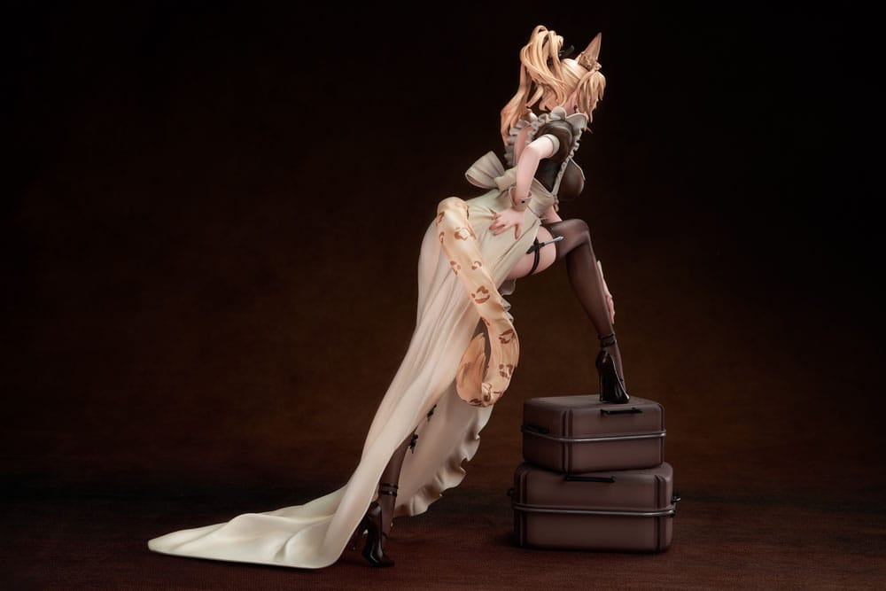 Original Character statuette PVC 1/7 Battle Maid Different Species Leopard Cat Maria Deluxe Edition 24 cm