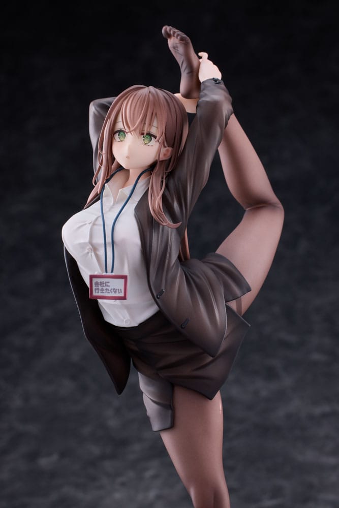 Original Character statuette PVC 1/6 OL-chan Who Doesn't Want to Go to Work White Ver. Deluxe Edition 26 cm