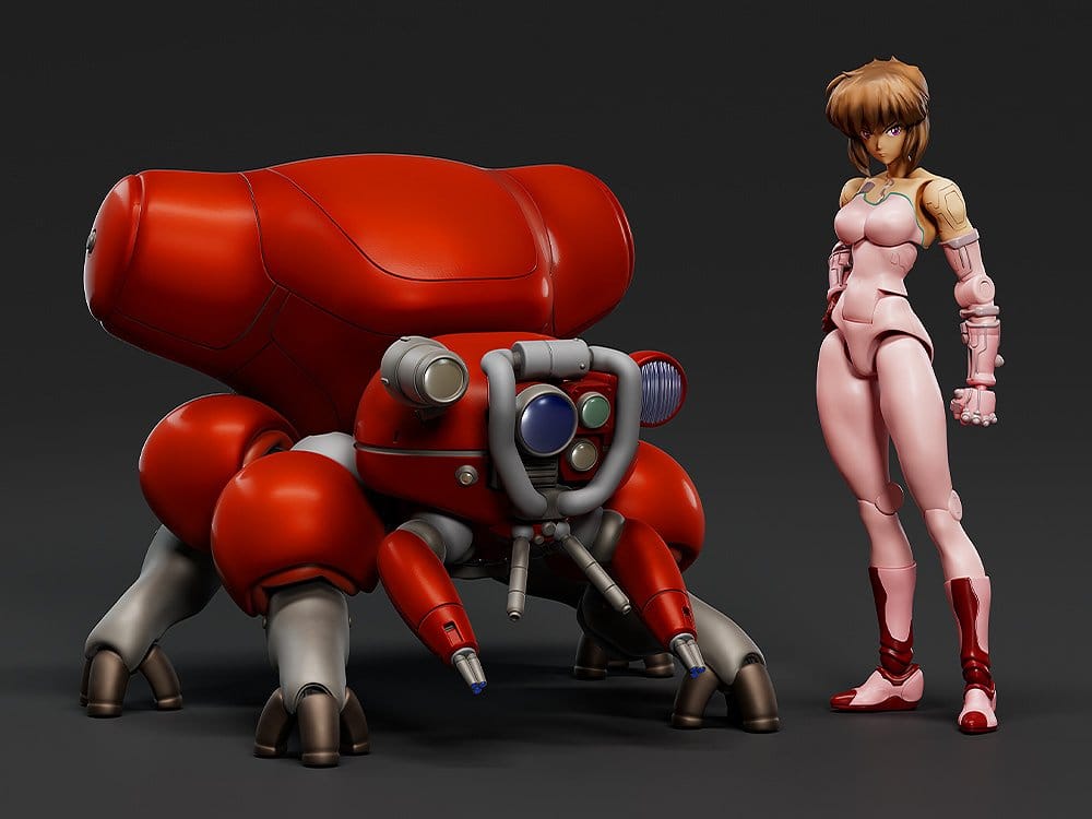 Ghost in the Shell Plastic Model Kit PLAMAX minimum factory Motoko Kusanagi avec Fuchikoma 8 cm