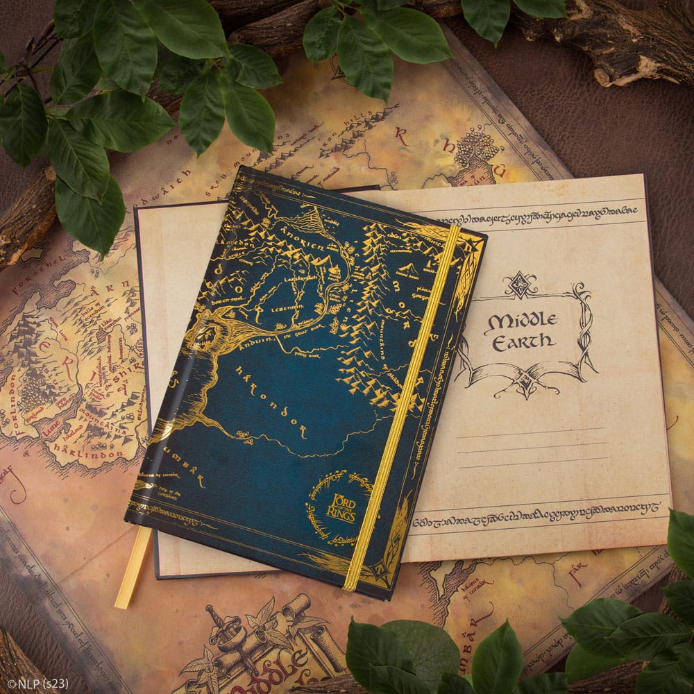 Le Seigneur des Anneaux carnet Map of Middle Earth