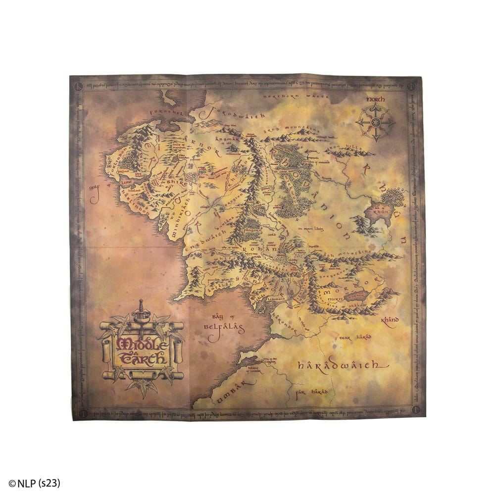 Le Seigneur des Anneaux carnet Map of Middle Earth