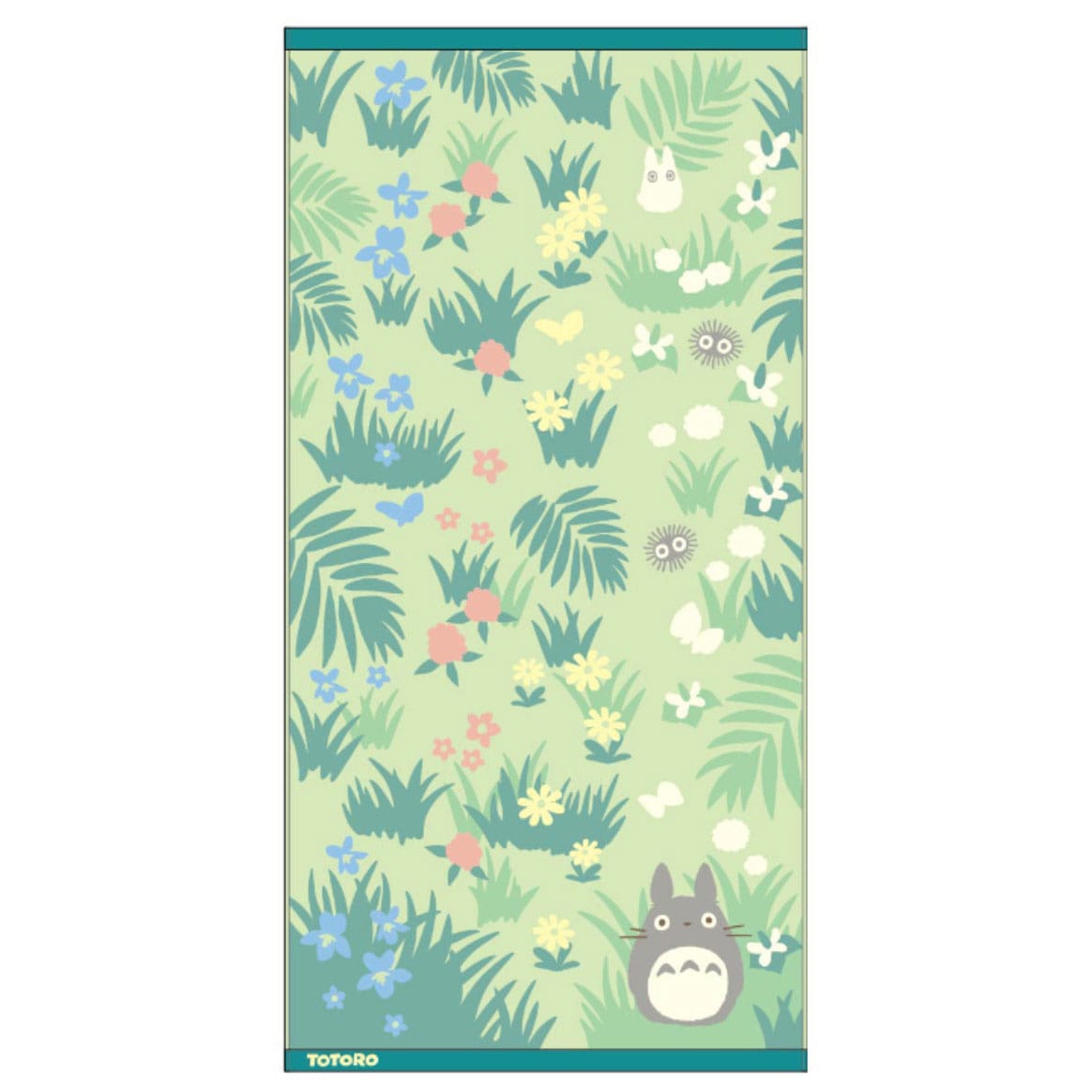 Mon voisin Totoro Grande serviette de toilette Totoro & Butterfly 60 x 120 cm