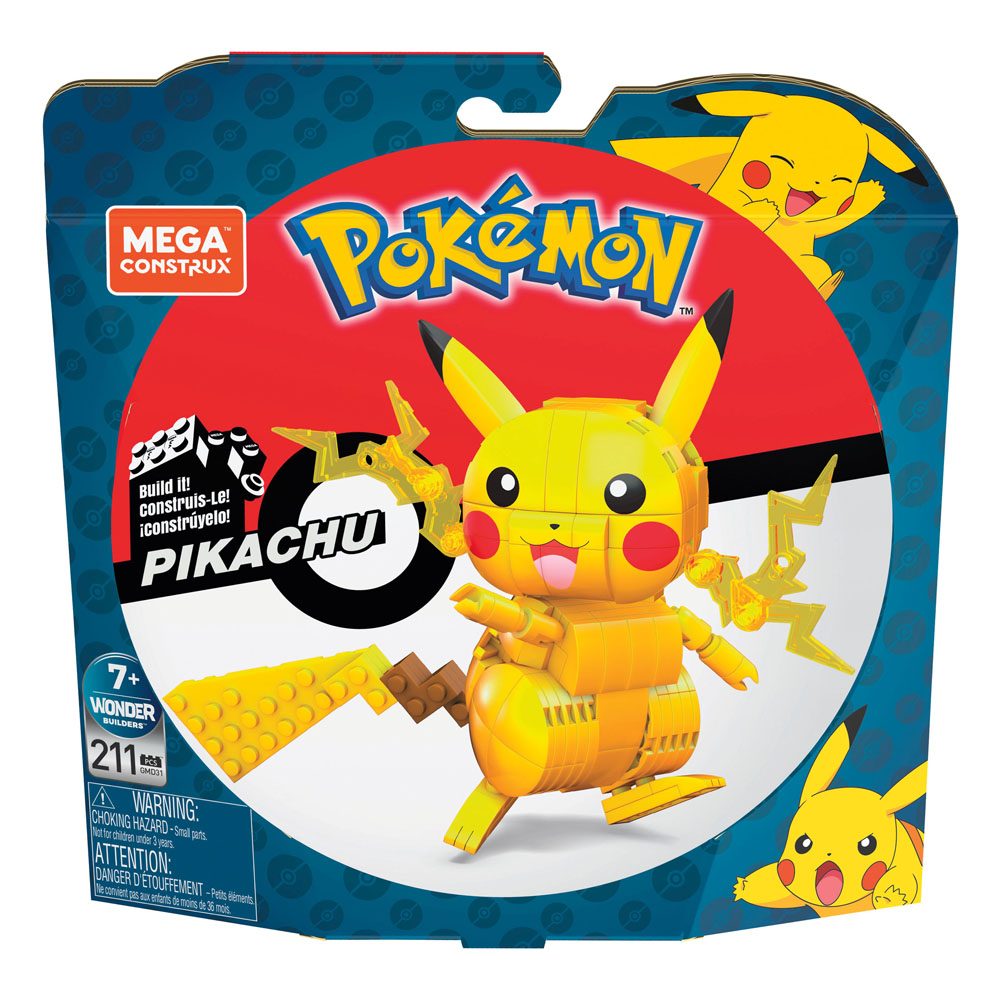 Pokémon jeu de construction Mega Construx Wonder Builders Pikachu 10 cm