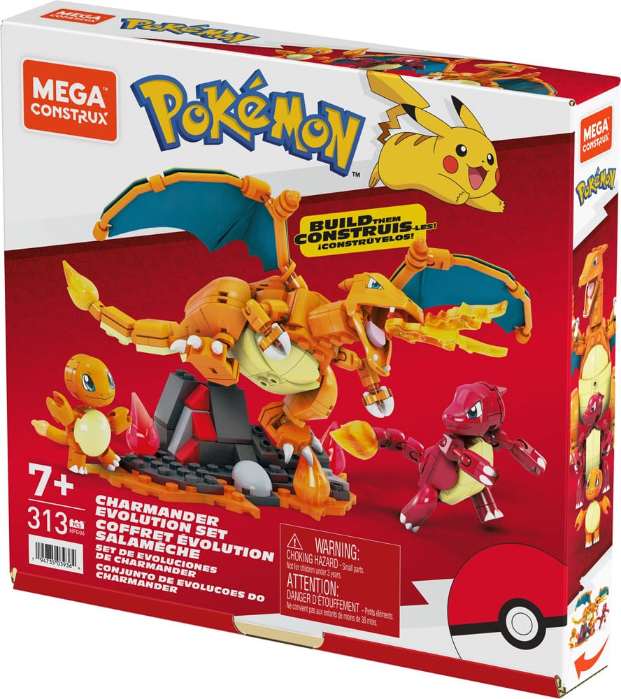 Pokémon jeu de construction Mega Construx Coffret Évolution Salamèche