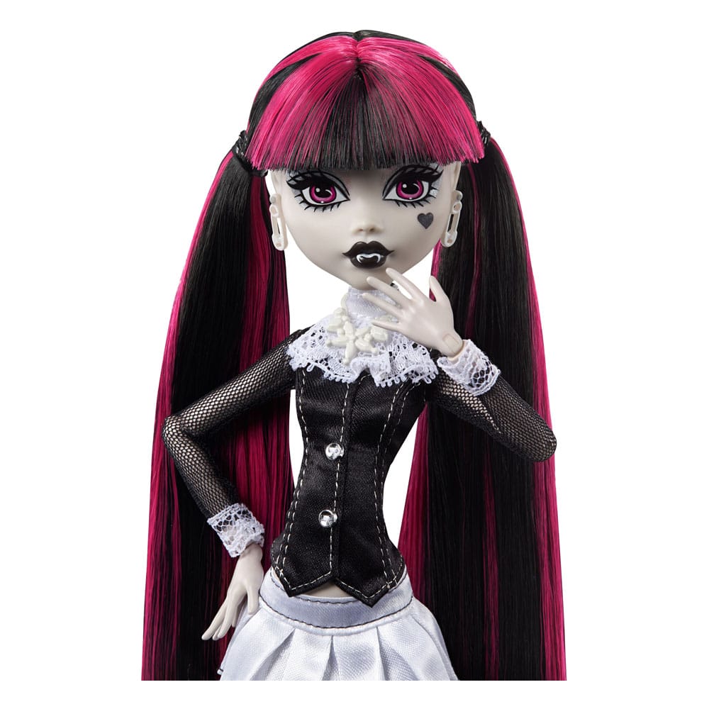 Monster High poupée Reel Drama Draculaura en Noir et Blanc