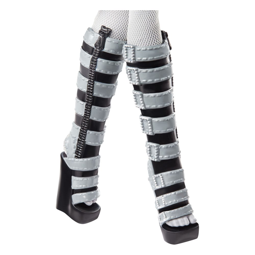 Monster High poupée Reel Drama Clawdeen Wolf en Noir et Blanc