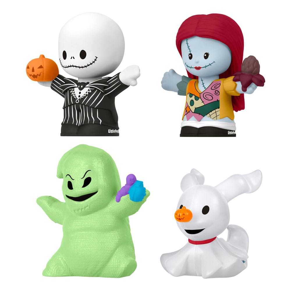 L'Étrange Noël de monsieur Jack pack 4 minifigurines Fisher-Price Little People Collector 7 cm