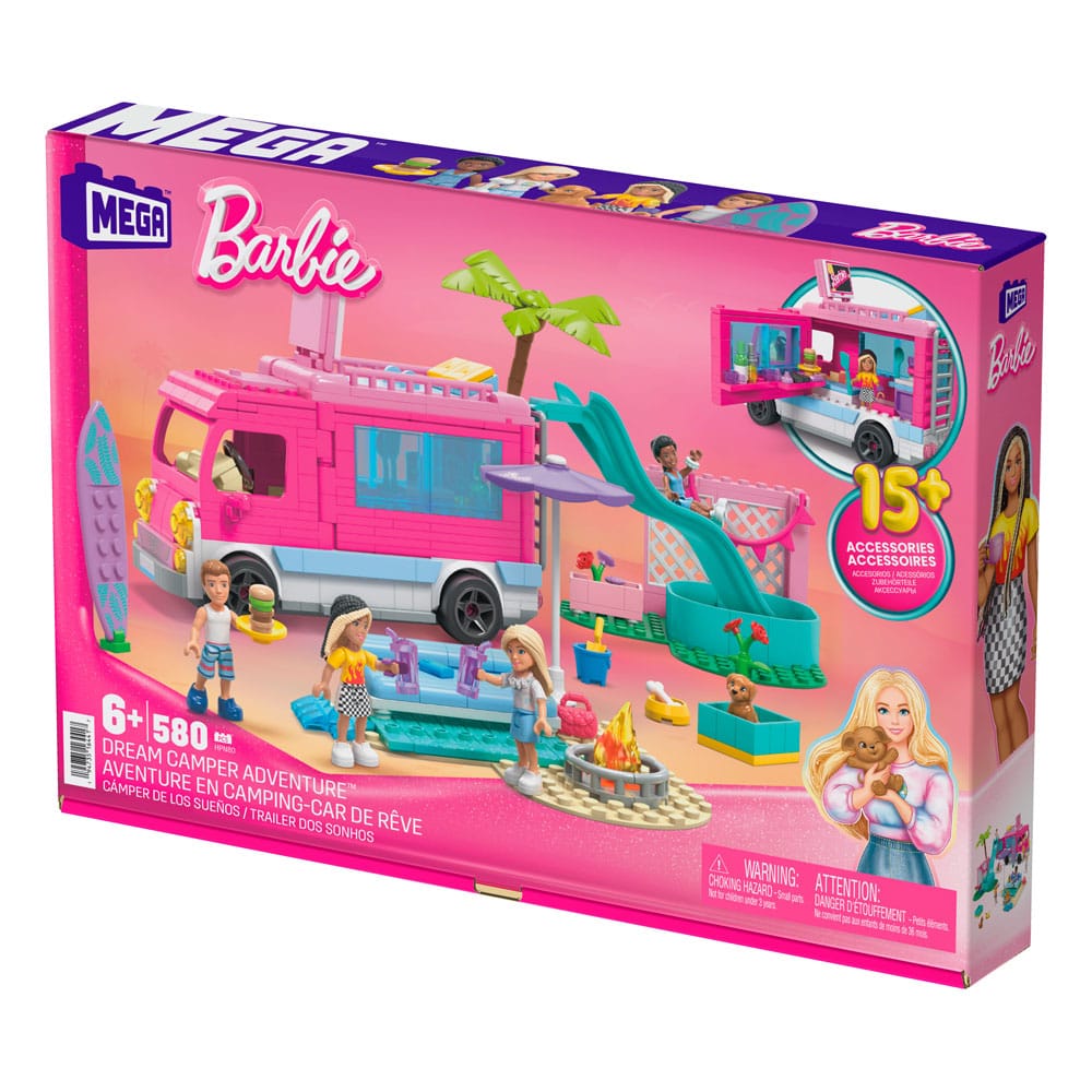 Barbie jeu de construction MEGA Aventure en camping-car de rêve