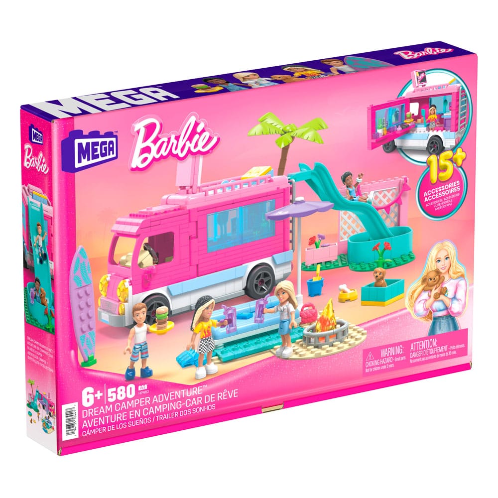 Barbie jeu de construction MEGA Aventure en camping-car de rêve