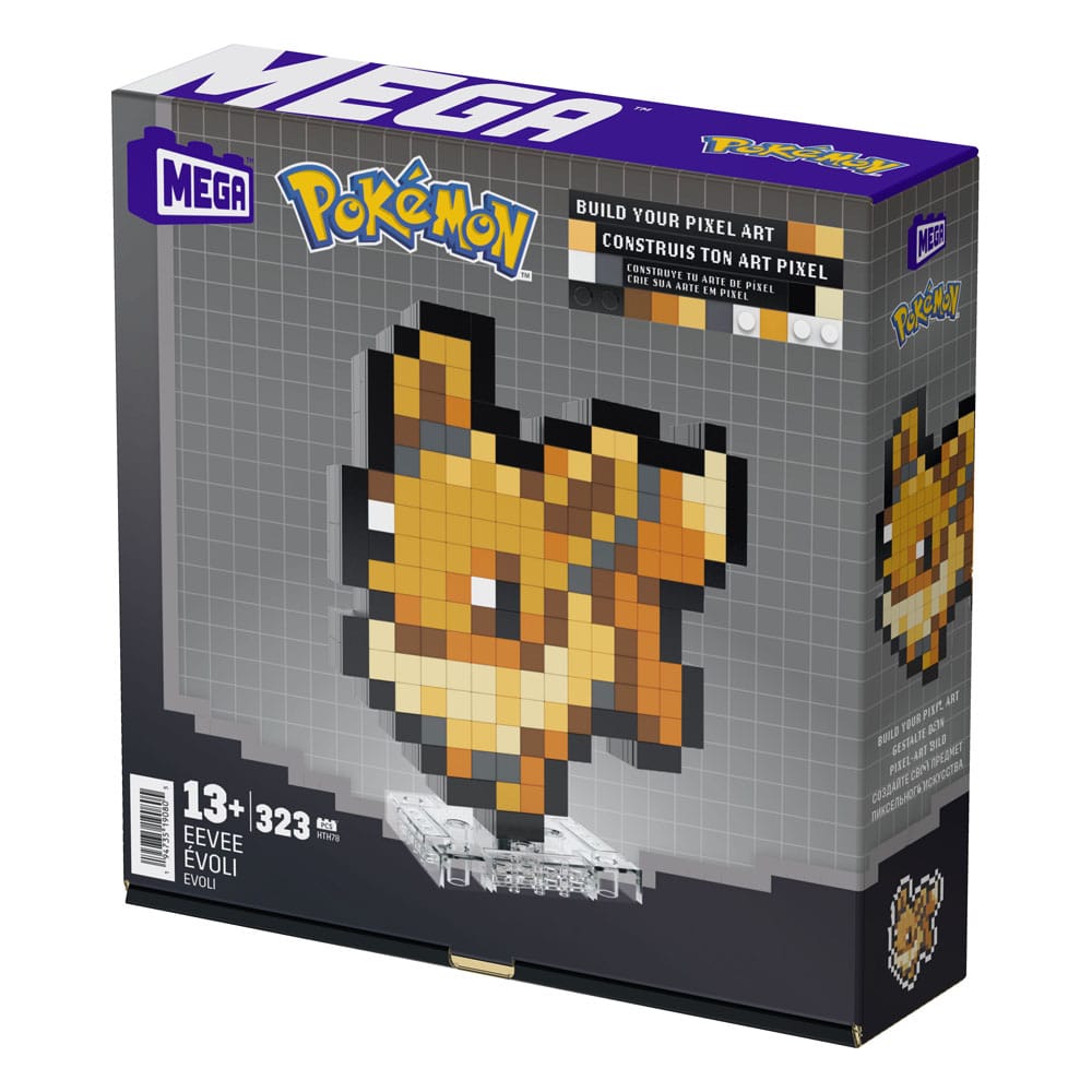 Pokémon jeu de construction MEGA Évoli Pixel Art