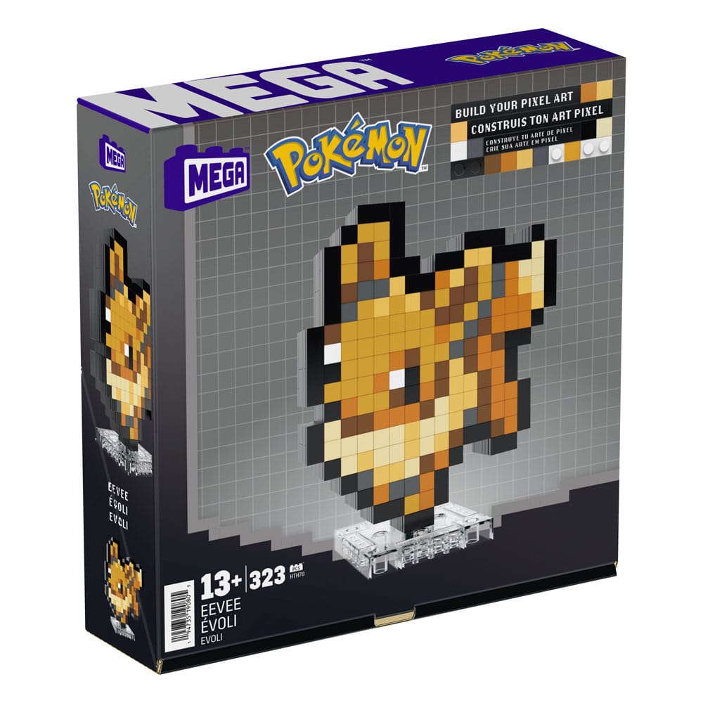 Pokémon jeu de construction MEGA Évoli Pixel Art