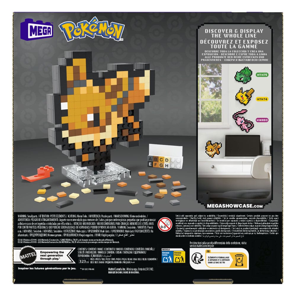 Pokémon jeu de construction MEGA Évoli Pixel Art