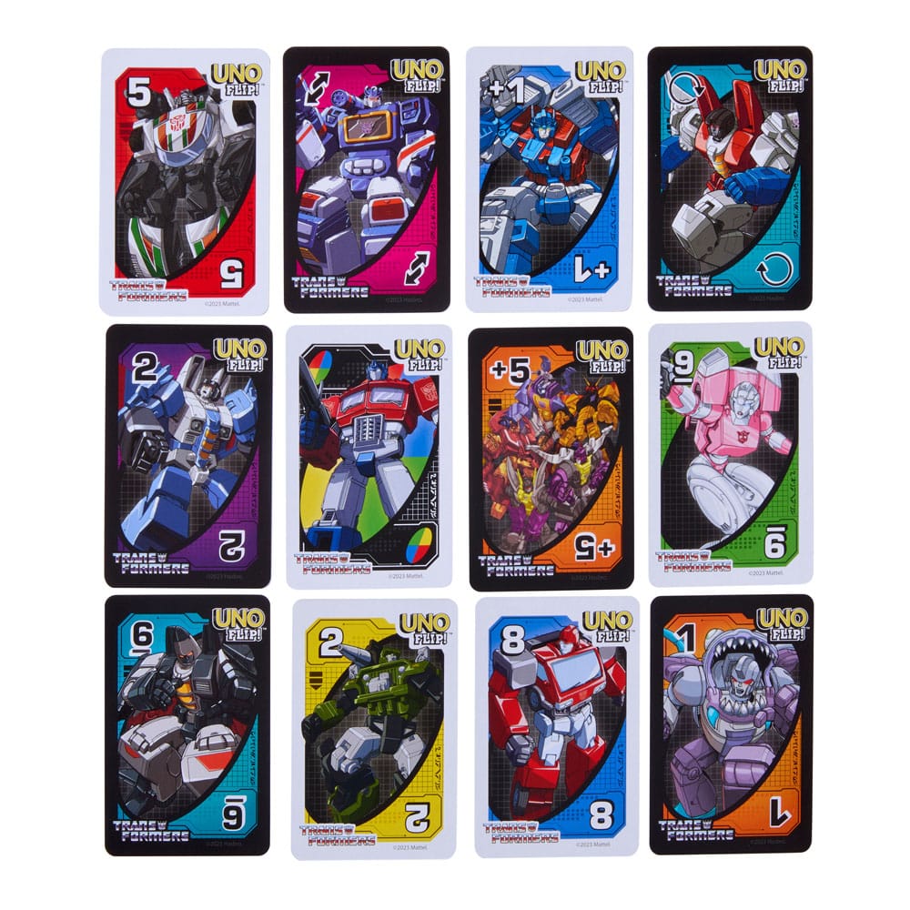 Transformers jeu de cartes UNO Flip!