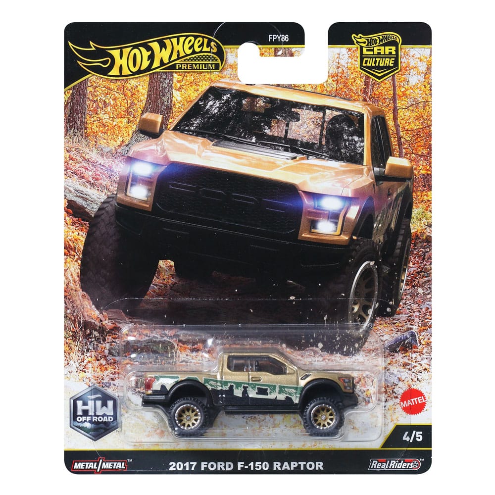Hot Wheels Premium véhicule métal Car Culture 1/64 2017 Ford F-150 Raptor