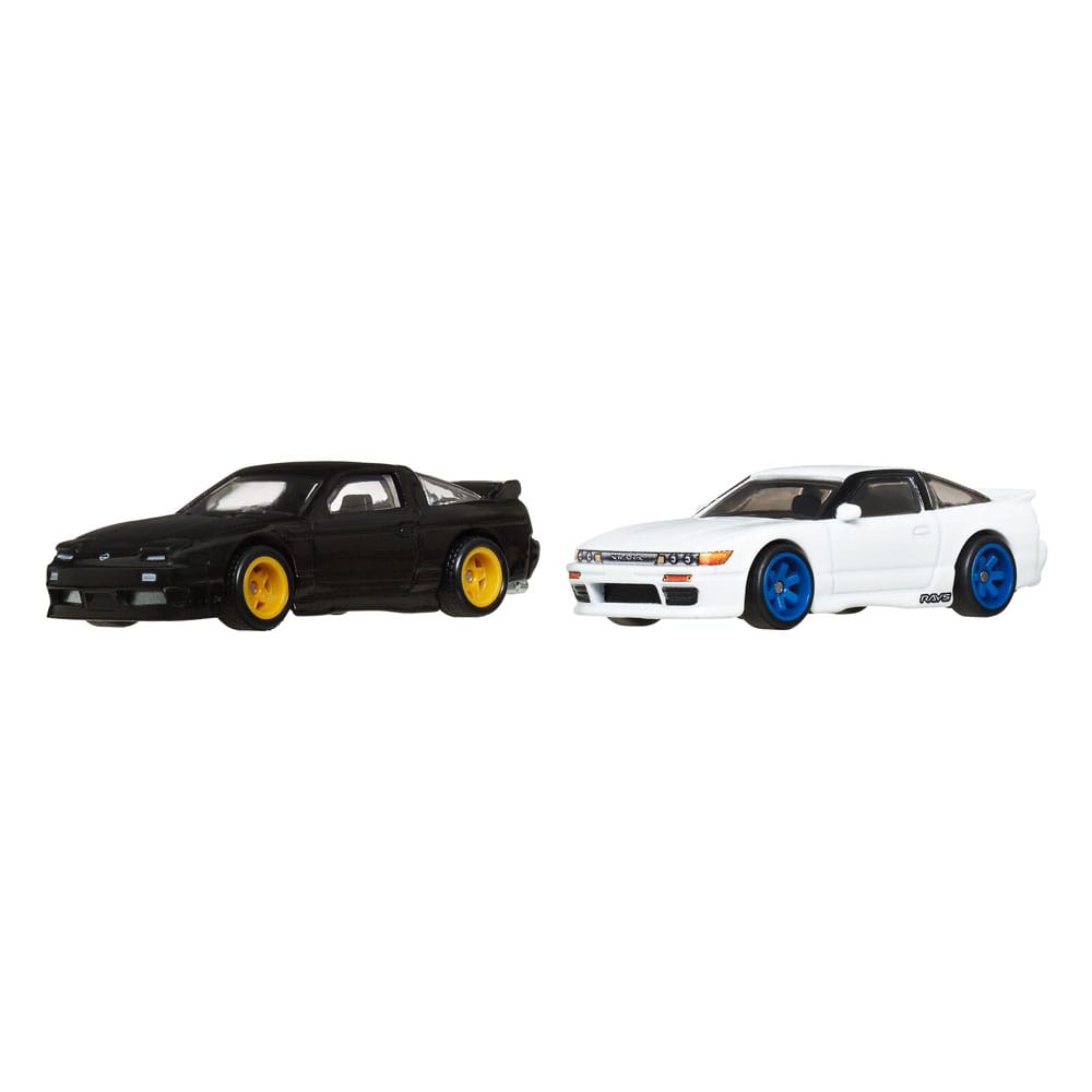 Hot Wheels Premium pack 2 véhicules métal Car Culture 1/64 '96 Nissan 180SX Type X & Nissan SilEighty