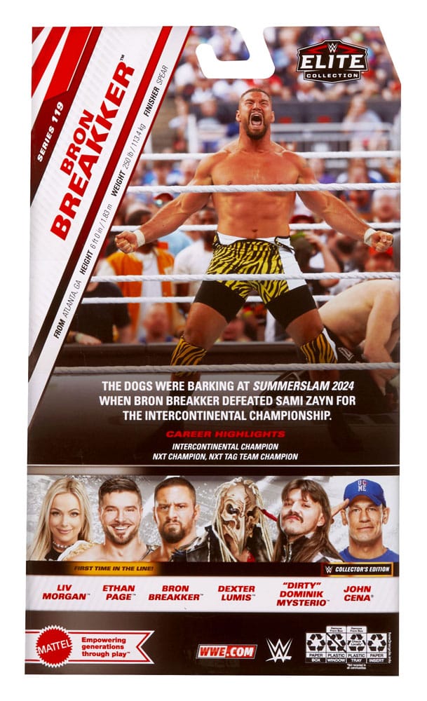 WWE Elite Collection figurine Bron Breakker 15 cm