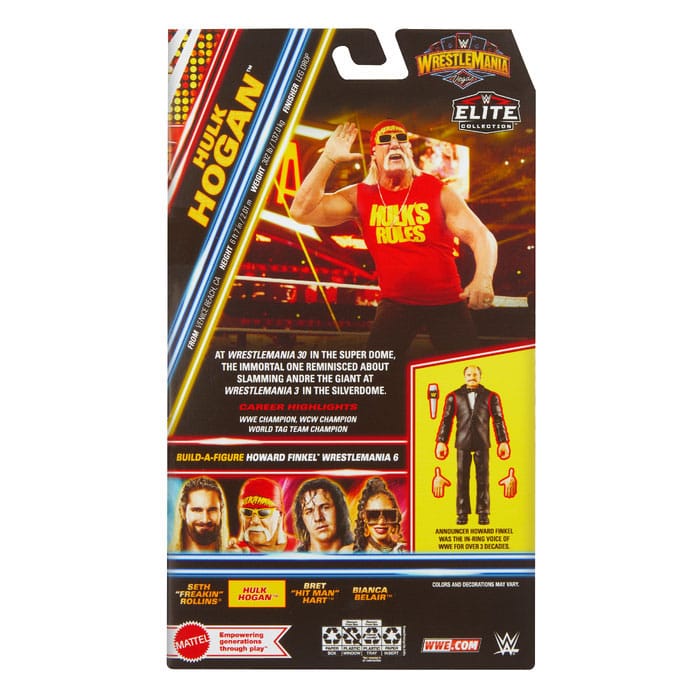 WWE WrestleMania Elite Collection figurine Hulk Hogan 15 cm