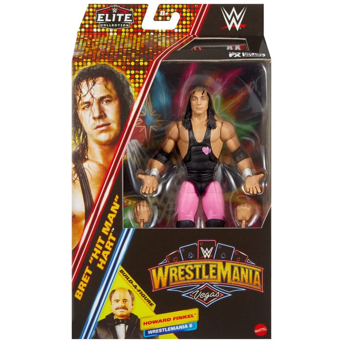 WWE WrestleMania Elite Collection figurine Bret "Hit Man" Hart 15 cm