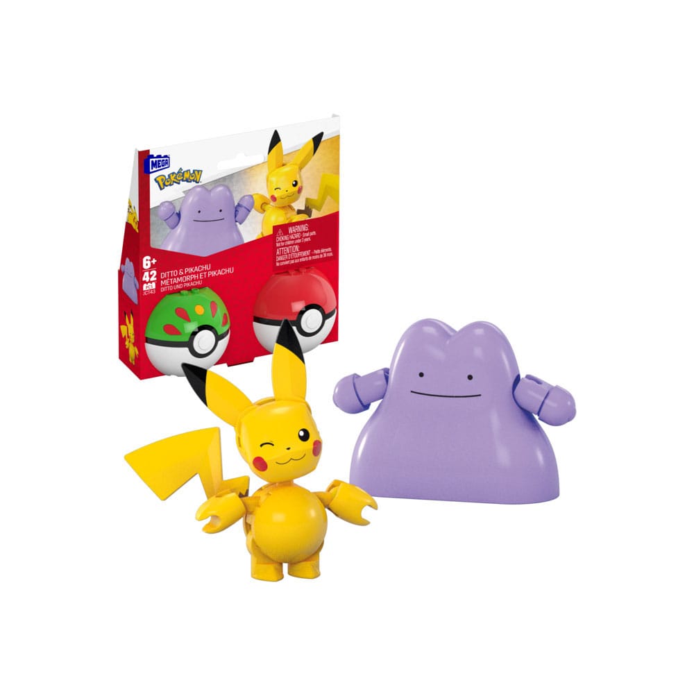 Pokémon jeu de construction MEGA Poké Ball Collection: Pikachu & Métamorph