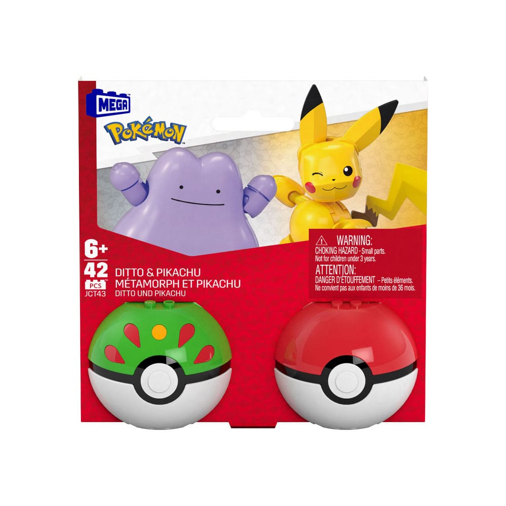 Pokémon jeu de construction MEGA Poké Ball Collection: Pikachu & Métamorph
