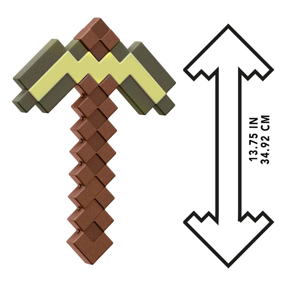 Minecraft réplique Roleplay Pioche en or