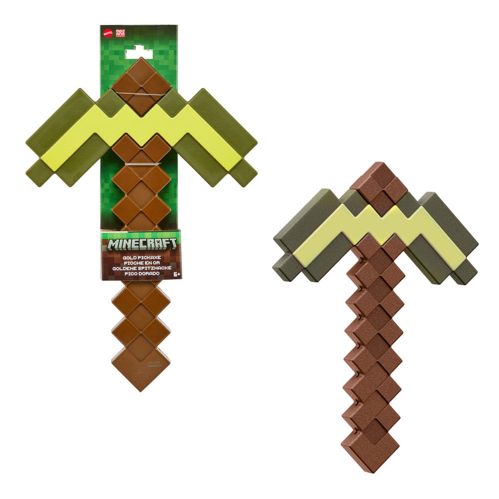 Minecraft réplique Roleplay Pioche en or