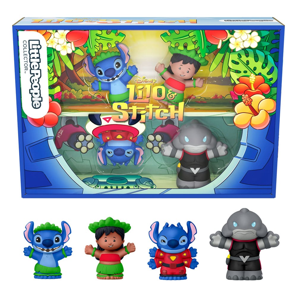 Lilo & Stich pack 4 minifigurines Fisher-Price Little People Collector 7 cm