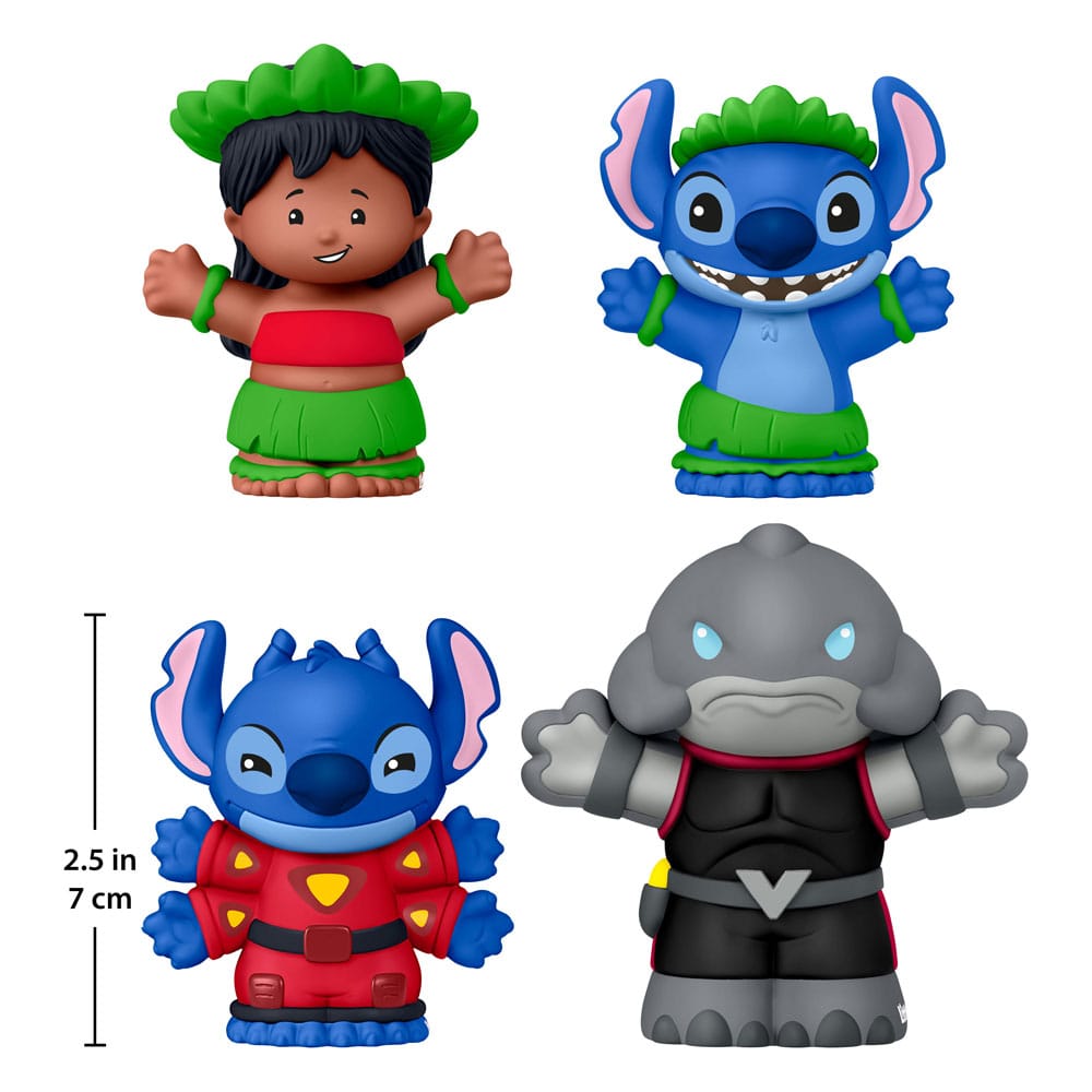Lilo & Stich pack 4 minifigurines Fisher-Price Little People Collector 7 cm