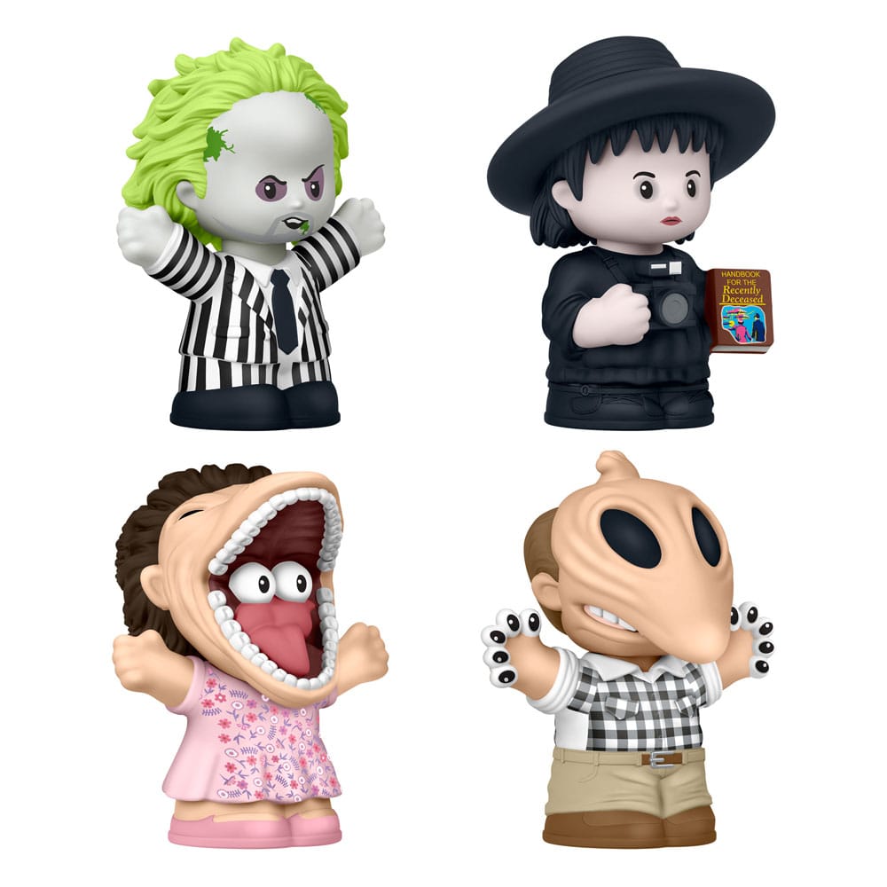 Beetlejuice pack 4 minifigurines Fisher-Price Little People Collector 7 cm