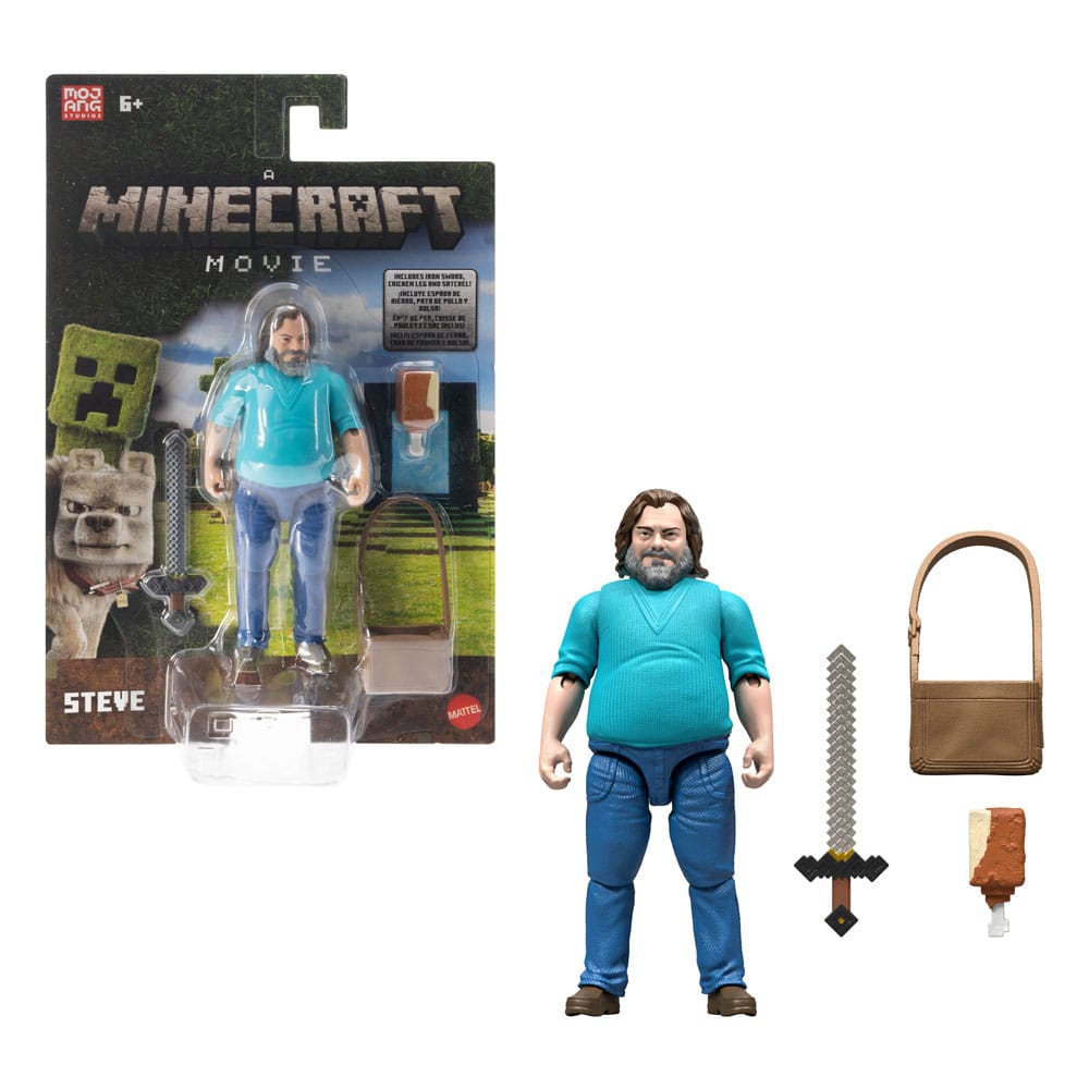 Minecraft, le film figurine Steve 10 cm
