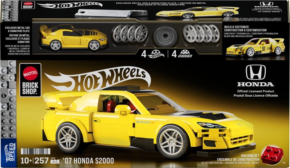 Hot Wheels Speed Series Mattel Brick Shop jeu de construction 1/32 '07 Honda S2000