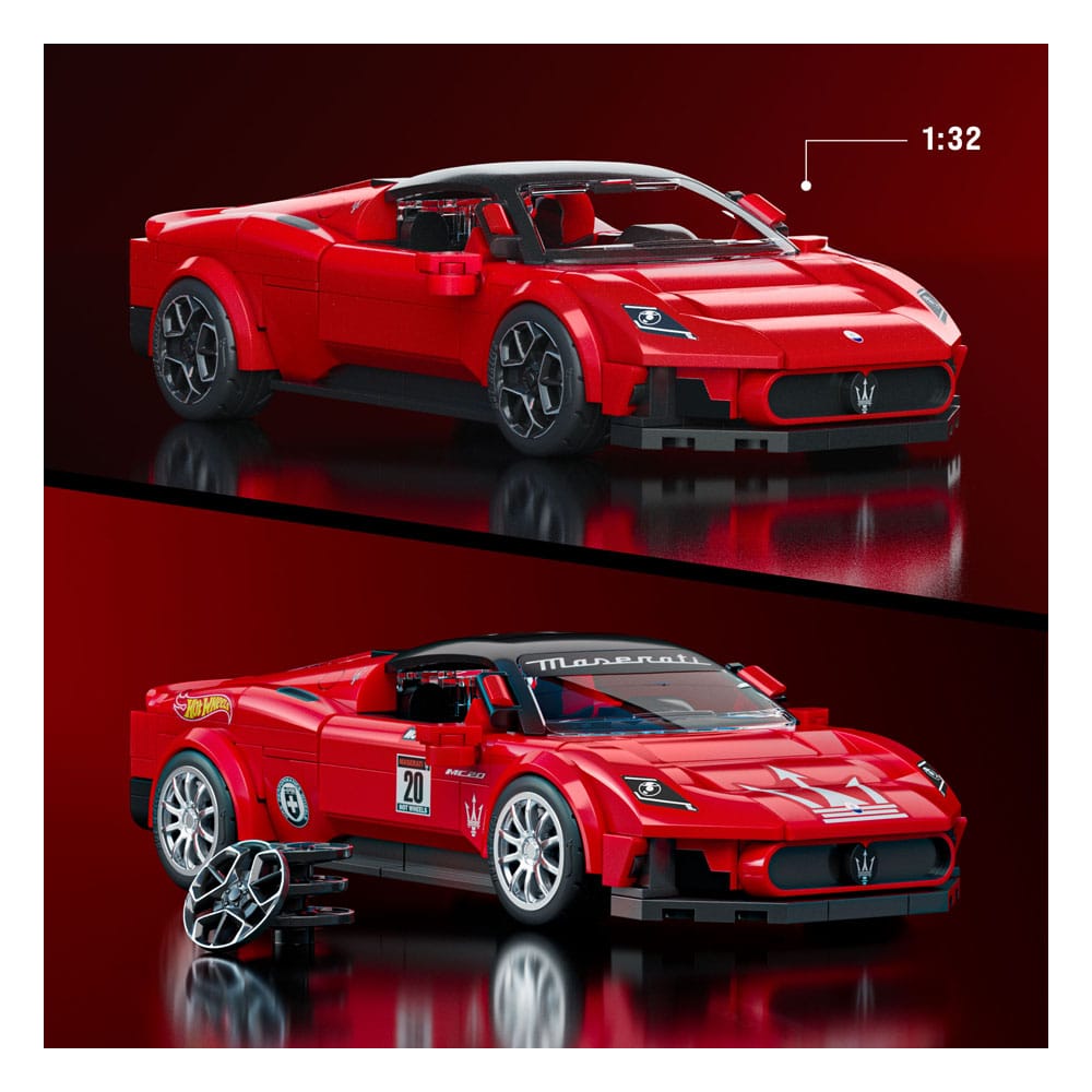 Mattel Brick Shop jeu de construction Hot Wheels Speed Series 1/32 Maserati MC20