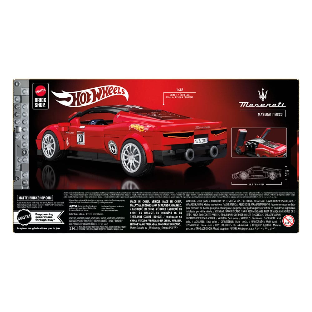 Mattel Brick Shop jeu de construction Hot Wheels Speed Series 1/32 Maserati MC20