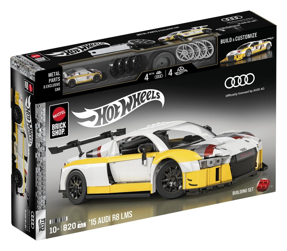 Hot Wheels Elite Mattel Brick Shop jeu de construction 1/16 '15 Audi R8 LMS