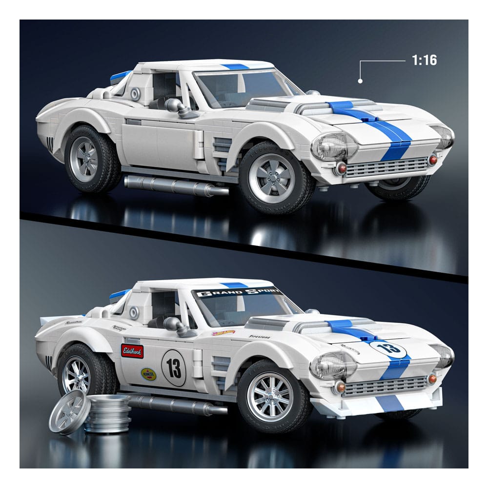 Mattel Brick Shop jeu de constructionHot Wheels Elite Series 1/16 Corvette Grand Sport