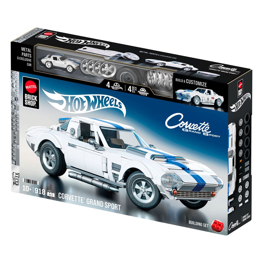 Mattel Brick Shop jeu de constructionHot Wheels Elite Series 1/16 Corvette Grand Sport