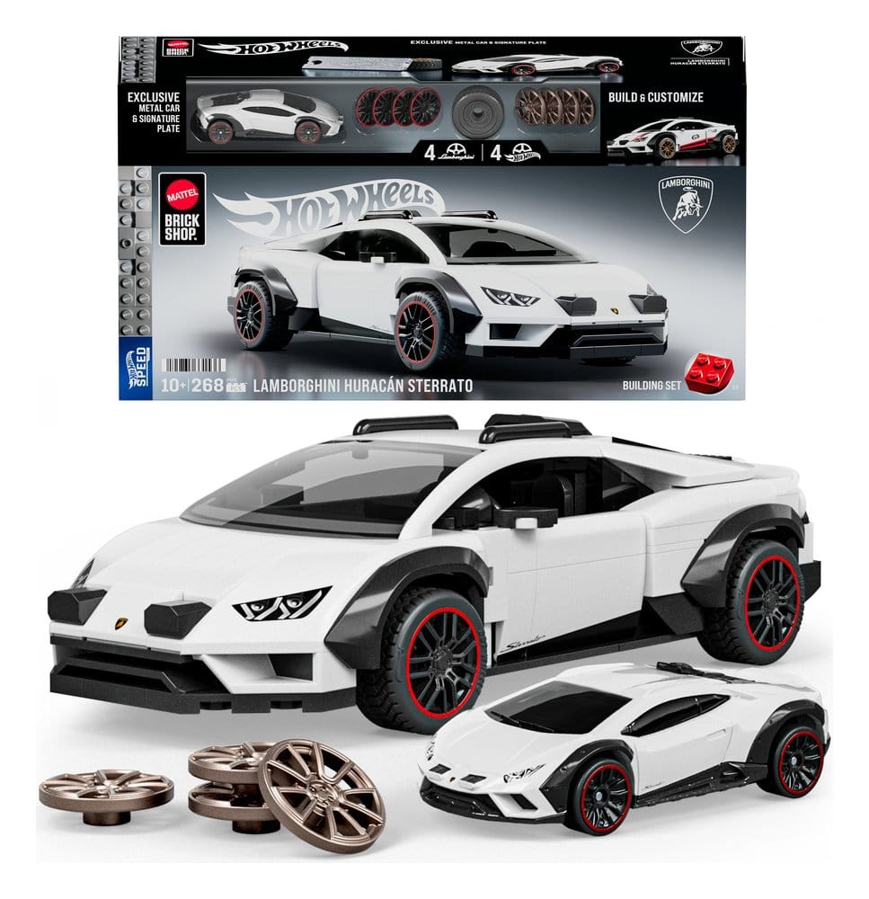Hot Wheels Speed Mattel Brick Shop jeu de construction 1/32 Lamborghini Huracán Sterrato