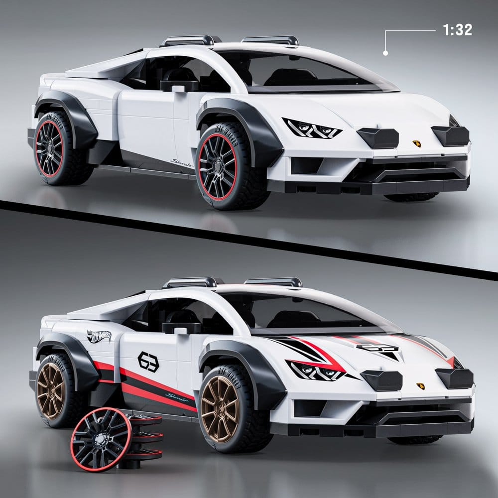Hot Wheels Speed Mattel Brick Shop jeu de construction 1/32 Lamborghini Huracán Sterrato