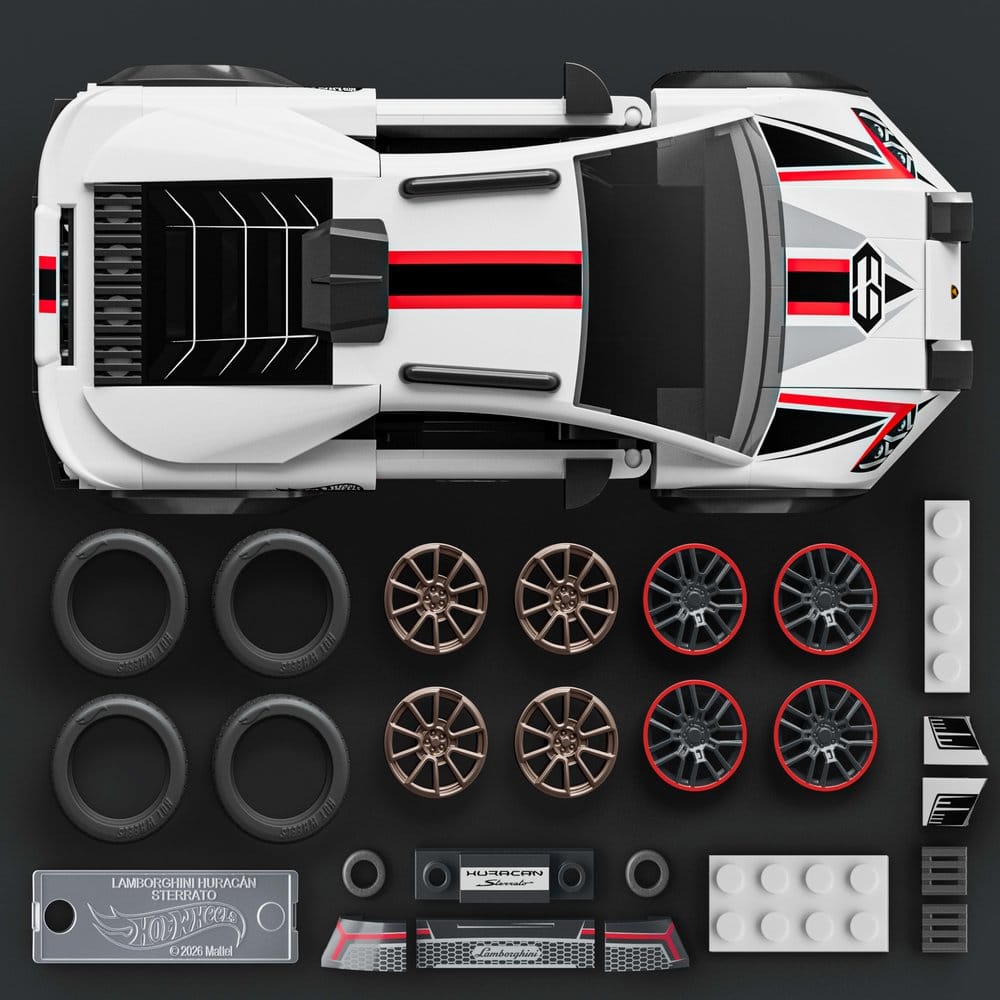 Hot Wheels Speed Mattel Brick Shop jeu de construction 1/32 Lamborghini Huracán Sterrato