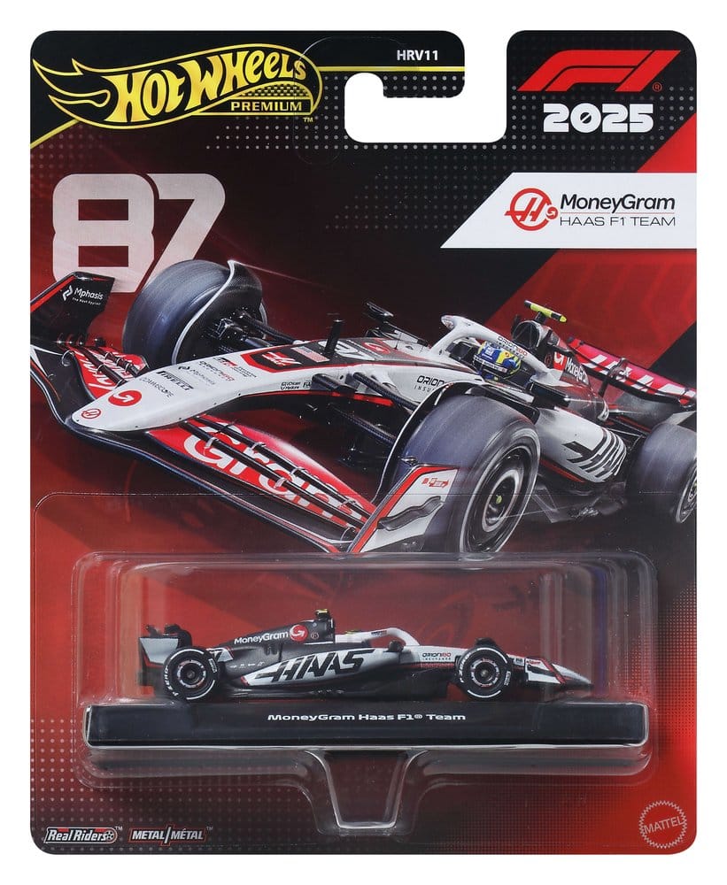 Formule 1 Hot Wheels Premium véhicule Die-Cast 1/64 MoneyGram Haas F1 Team