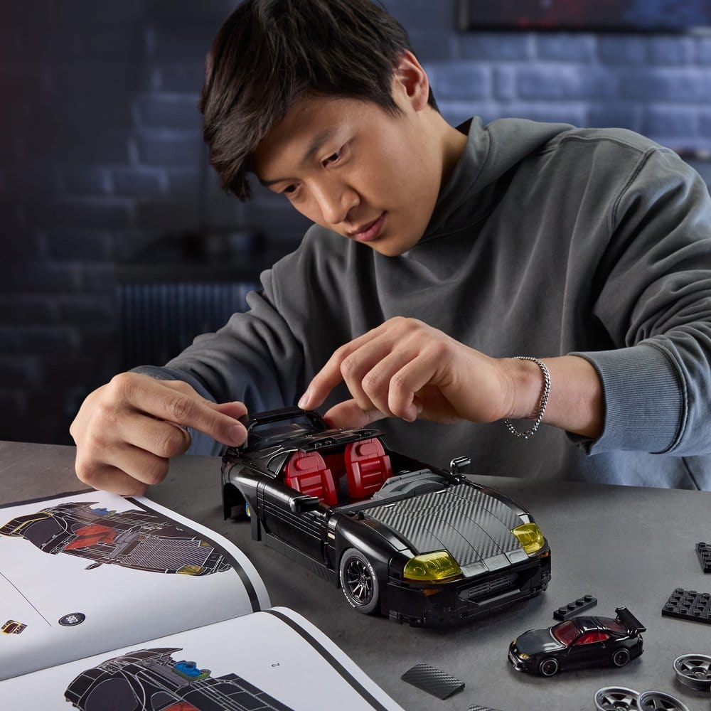 Hot Wheels Elite Mattel Brick Shop jeu de construction 1/16 '94 Toyota Supra MKIV