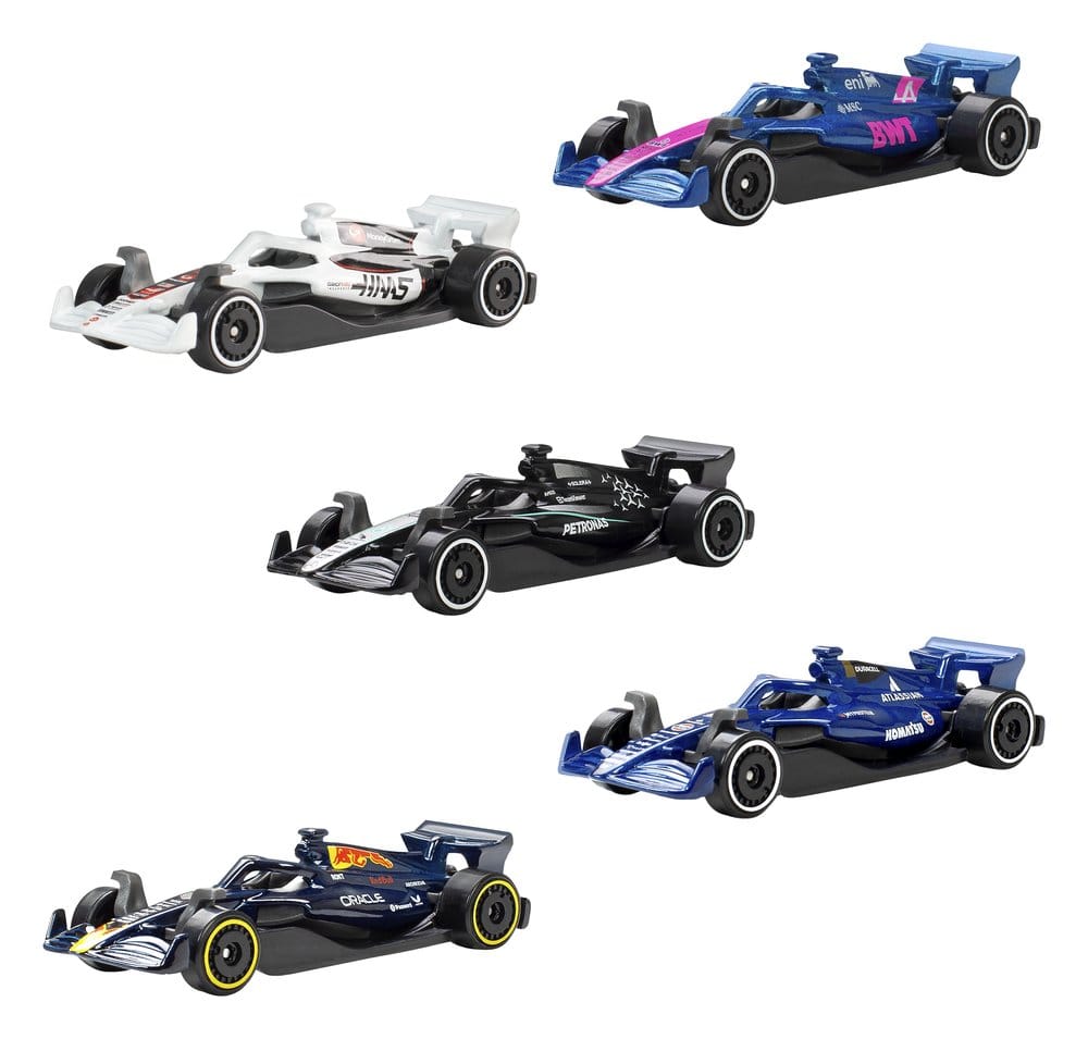 Formule 1 Hot Wheels pack de 5 véhicules Die-Cast 1:64 2025