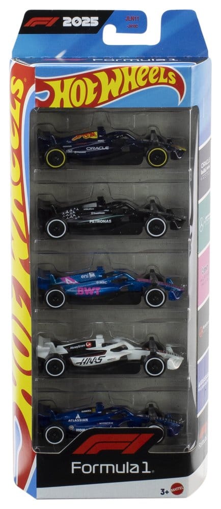 Formule 1 Hot Wheels pack de 5 véhicules Die-Cast 1:64 2025