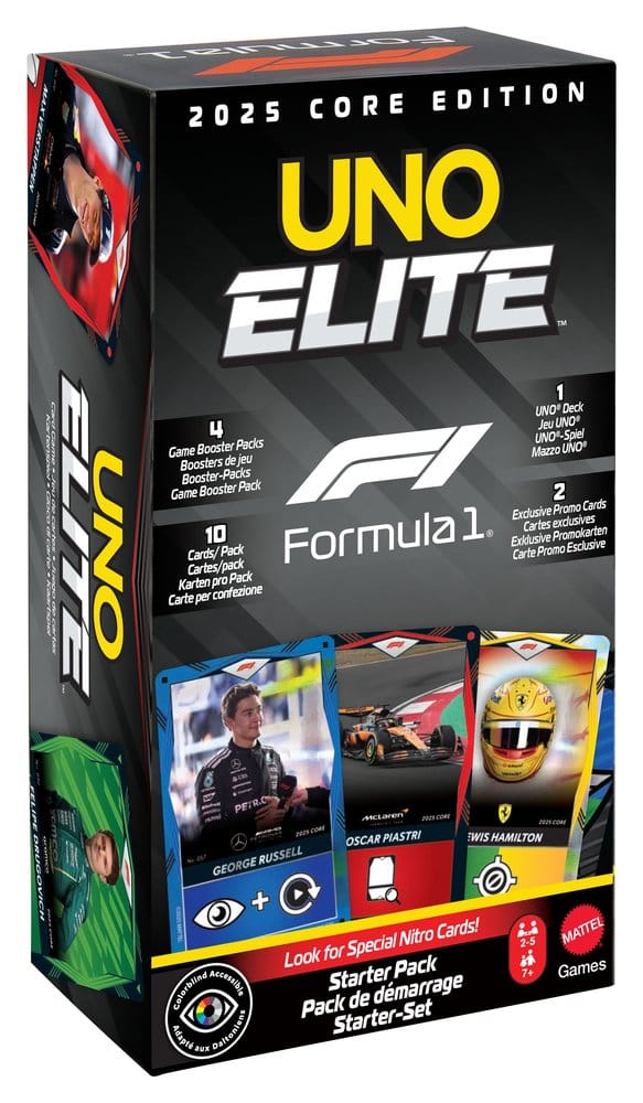 Formula 1 UNO Jeu de cartes Elite F1 Starter-Set