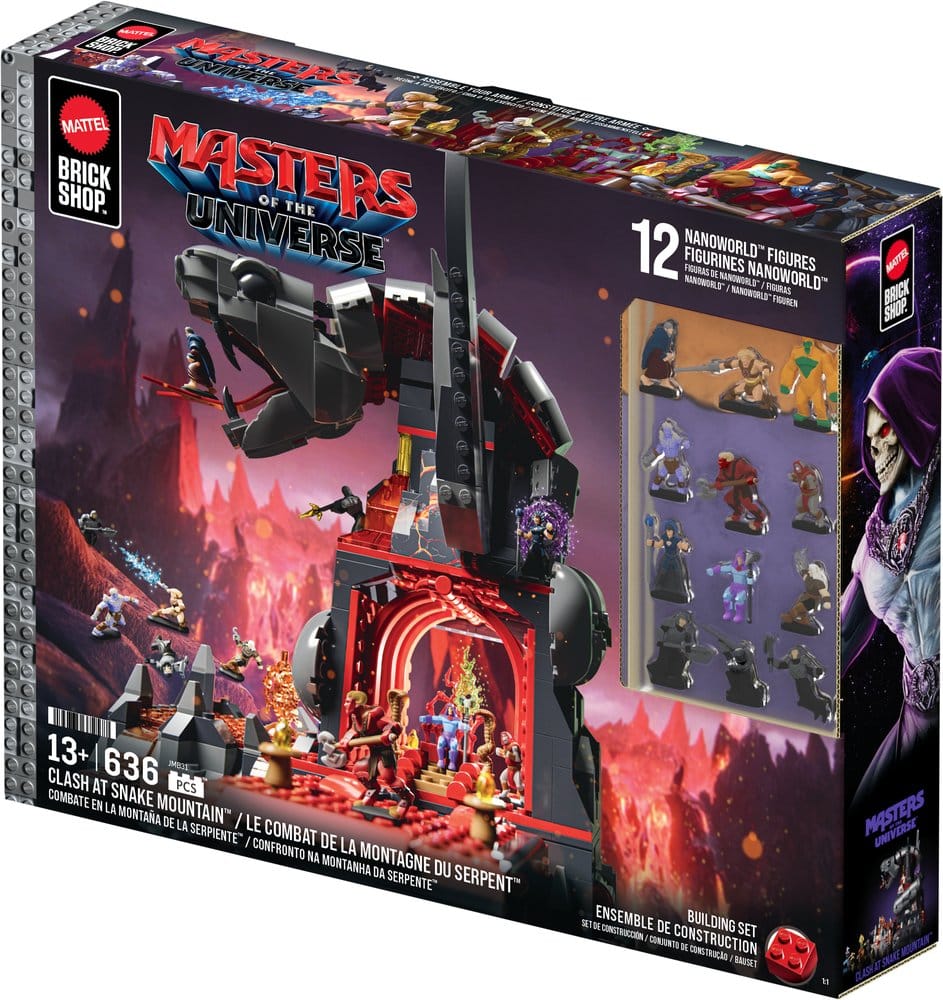Masters of the Universe Mattel Brick Shop Set de Construction Snake Mountain