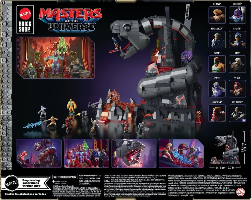 Masters of the Universe Mattel Brick Shop Set de Construction Snake Mountain