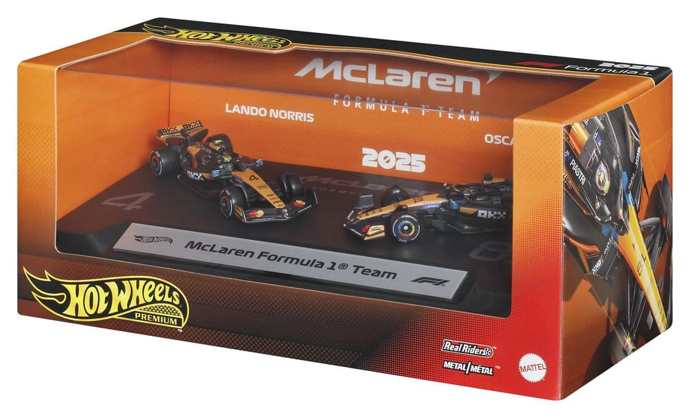 Formule 1 Hot Wheels Premium pack de 2 véhicules Die-Cast 1:64 Team McLaren