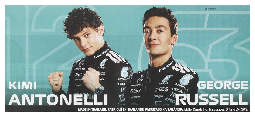 Formule 1 Hot Wheels Premium pack de 2 véhicules Die-Cast 1:64 Team Mercedes-AMG PETRONAS